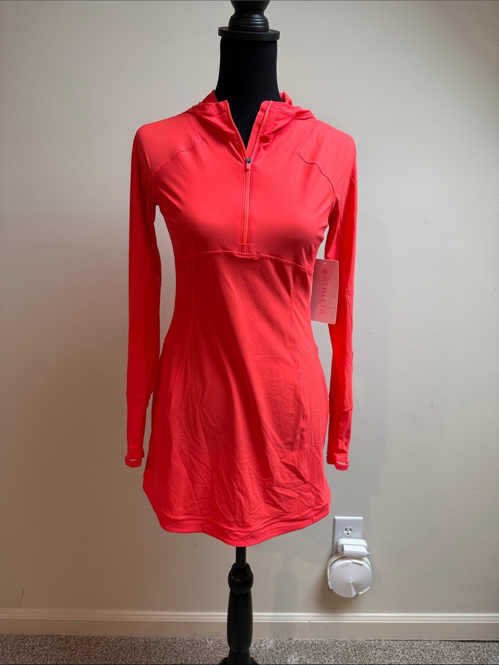 NWT Athleta Pacific II Coverup Hooded Half-Zip Tunic
